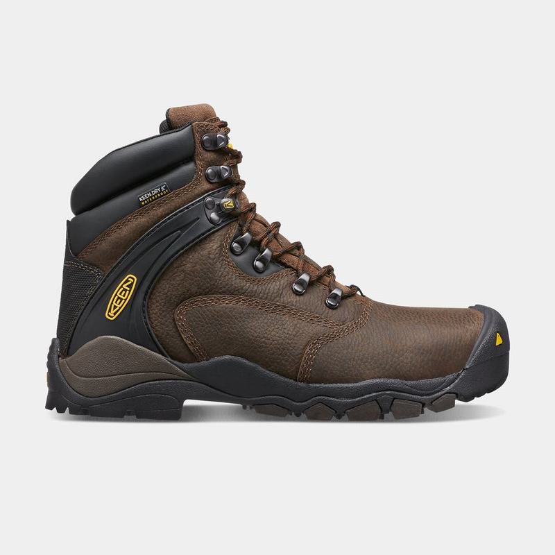 Keen Louisville 6" Steel Toe - Erkek Iş Botu - Kahverengi - Türkiye (651724OEJ)